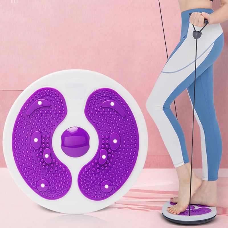 Waist Twist Disc with Foot Sole Massager – Ultimate Weight Loss Twist Board for Fitness and Yoga