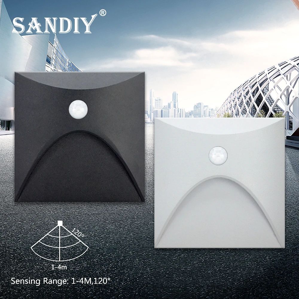 Solar Motion Sensor Stair Light – Waterproof Outdoor Wall Sconce for Garden, Fence & Balcony