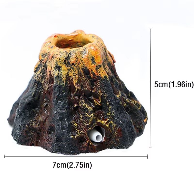 Aquarium Volcano Bubble Stone Air Pump Fish Tank Decoration