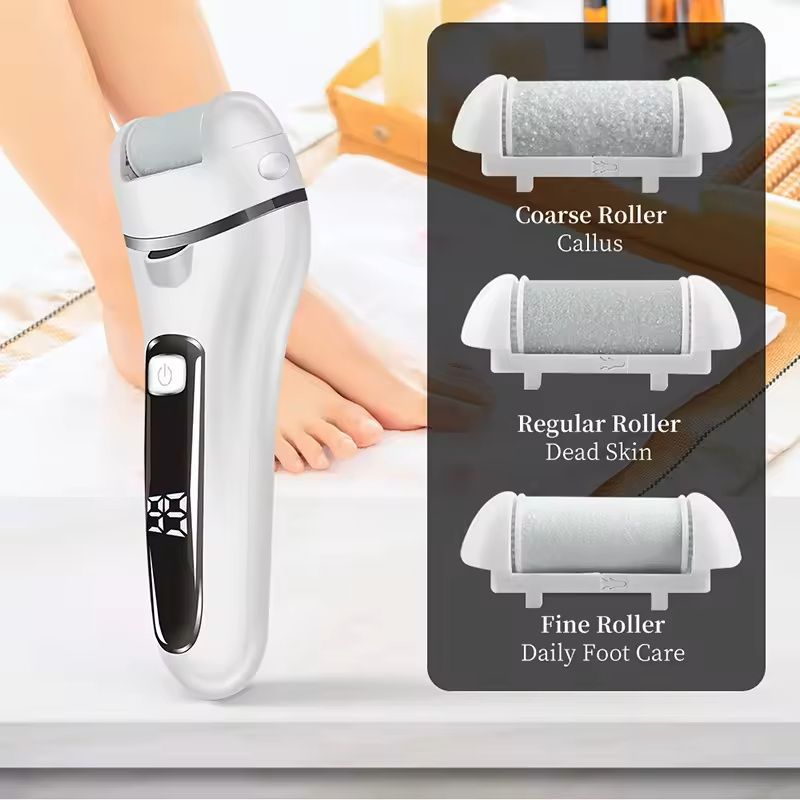 Electric Foot File Callus Remover Rechargeable Pedicure Tool