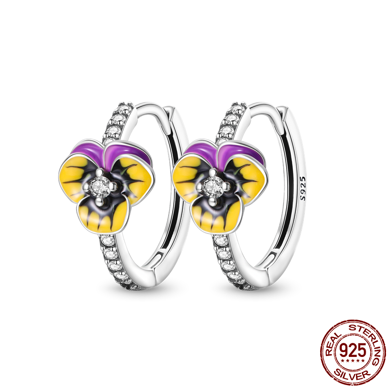 925 Sterling Silver Ladybug Earrings with Pave CZ - Luxury Women's Engagement & Anniversary Fashion Jewelry Gift