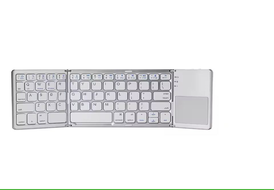 Foldable Wireless Bluetooth Keyboard with Touchpad