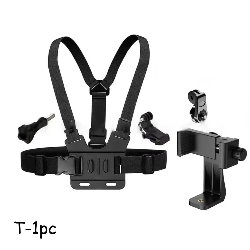 Hands Free Chest Mount Harness for Action Camera Sports Recording