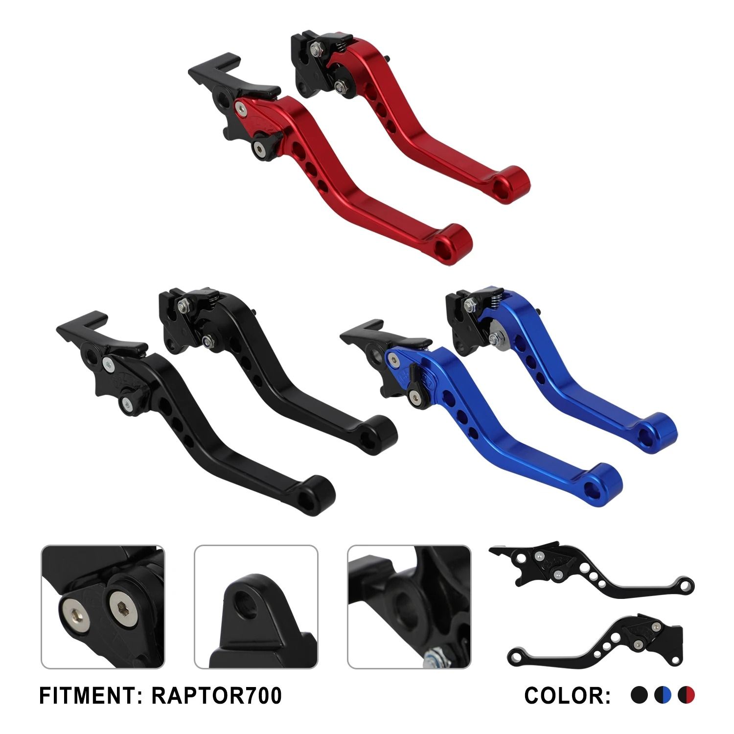 Universal CNC Aluminum Clutch & Brake Lever Set | Performance Handlebar Grips for KTM, Yamaha, Dirt Bikes & ATVs