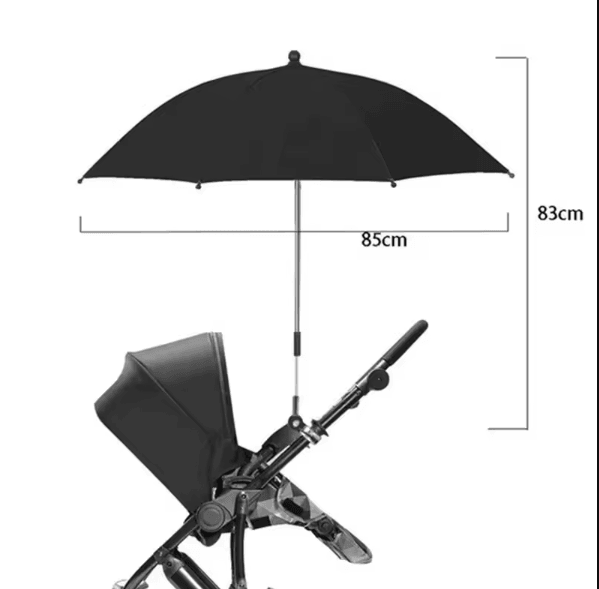 SunGuard Universal Baby Stroller Umbrella with Clamp & UV Protection