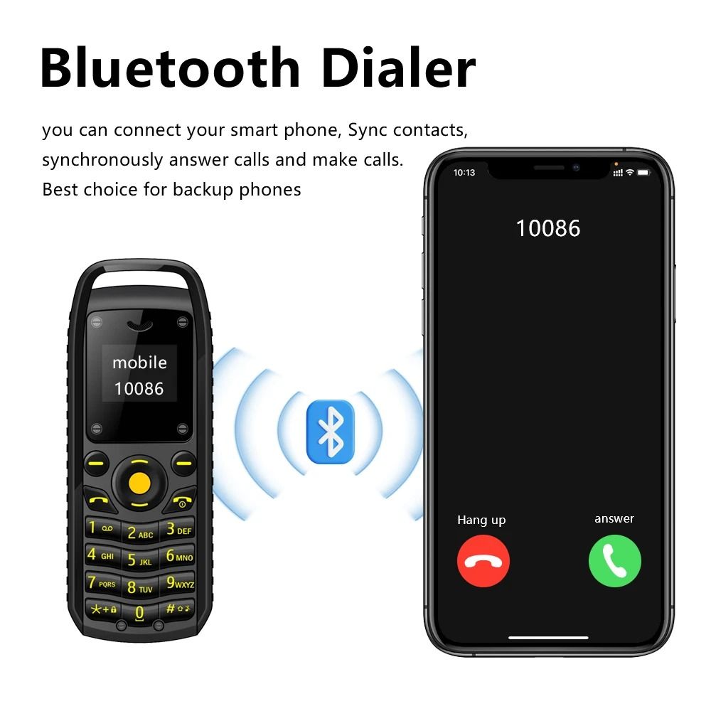 Compact Mini Dual-SIM Phone with Bluetooth & Call Features
