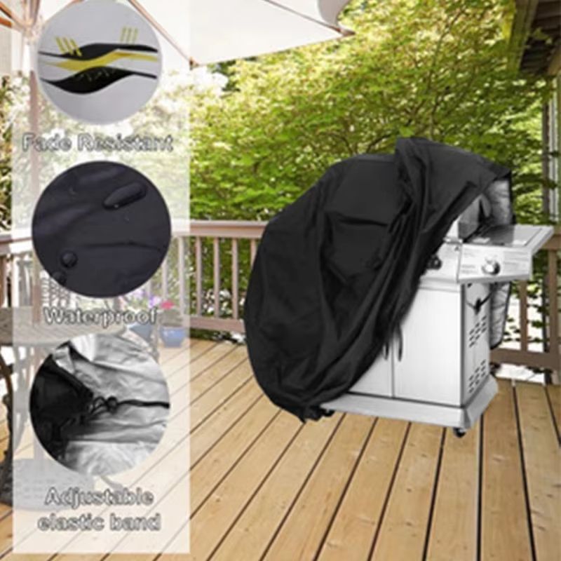 Heavy Duty Waterproof Oxford BBQ Grill Cover for Outdoor Barbecue and Smoker Protection