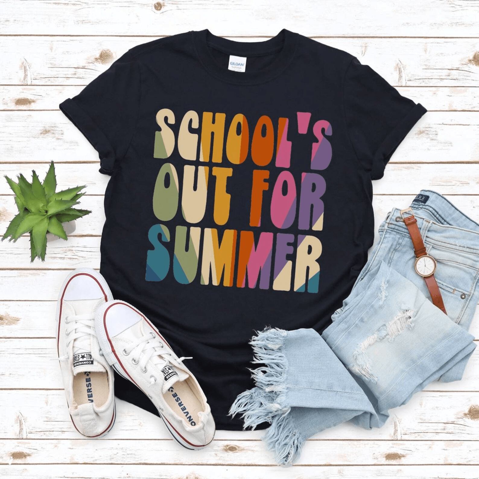 Schools Out for Summer Teacher Shirt Last Day of School Summer Break Tee
