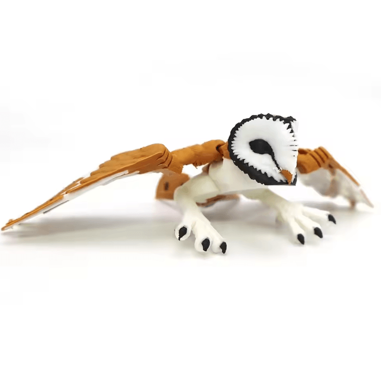 3D Printed Movable Eagle Hawk Figurine – Articulated Bird Model Decor