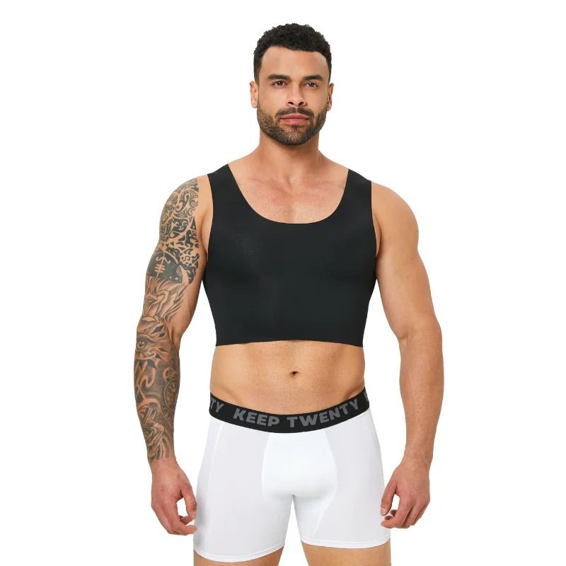 Mens Seamless Shaping Vest Breathable Slim Fit Undershirt
