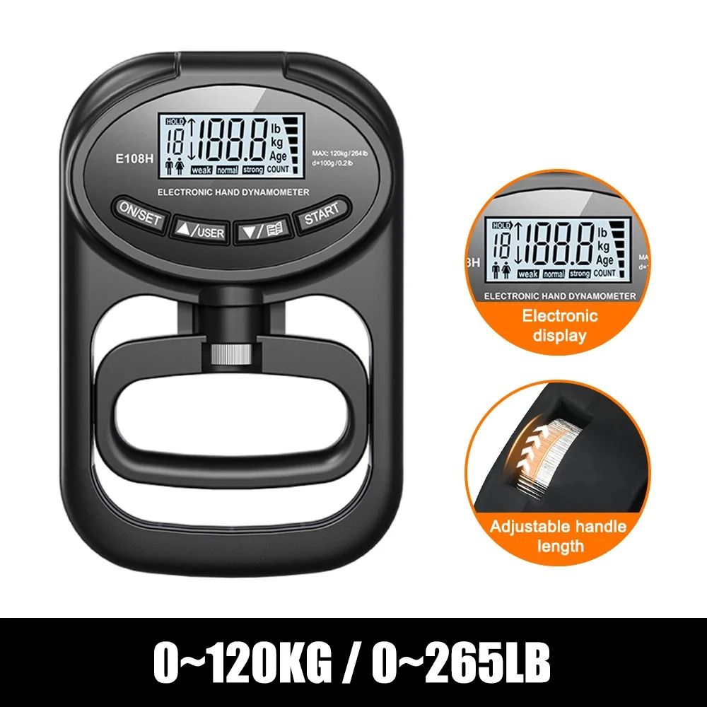 Digital Grip Strength Tester with LCD Display