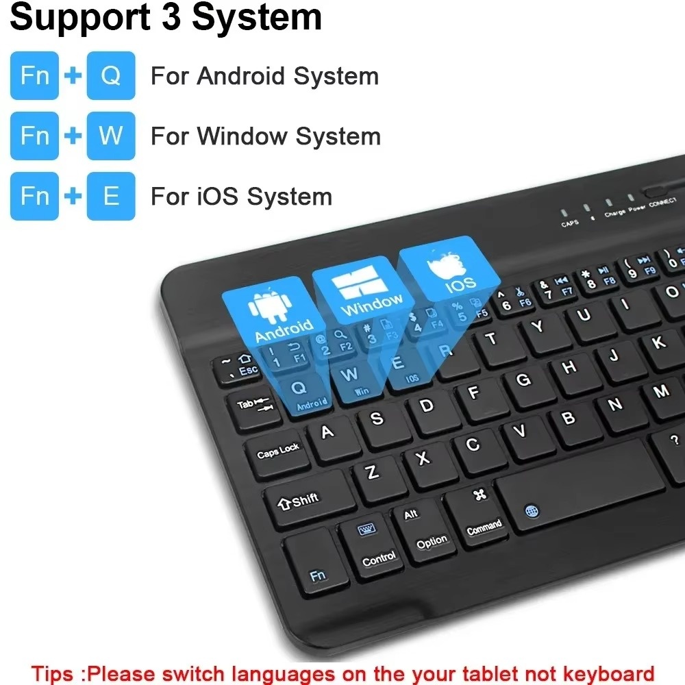 Silent Mini Wireless Keyboard Bluetooth Rechargeable Gaming Keyboard