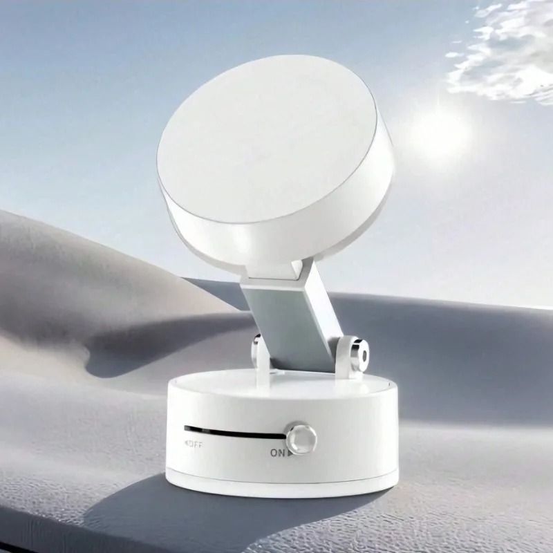 Foldable Magnetic Vacuum Suction Phone Holder with Double Sided Cup for Home and Car