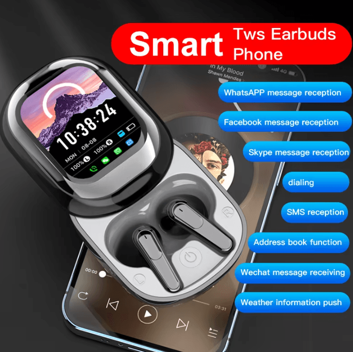 SE-ONE TouchScreen Pro Wireless TWS Earbuds with LED Display & App Control