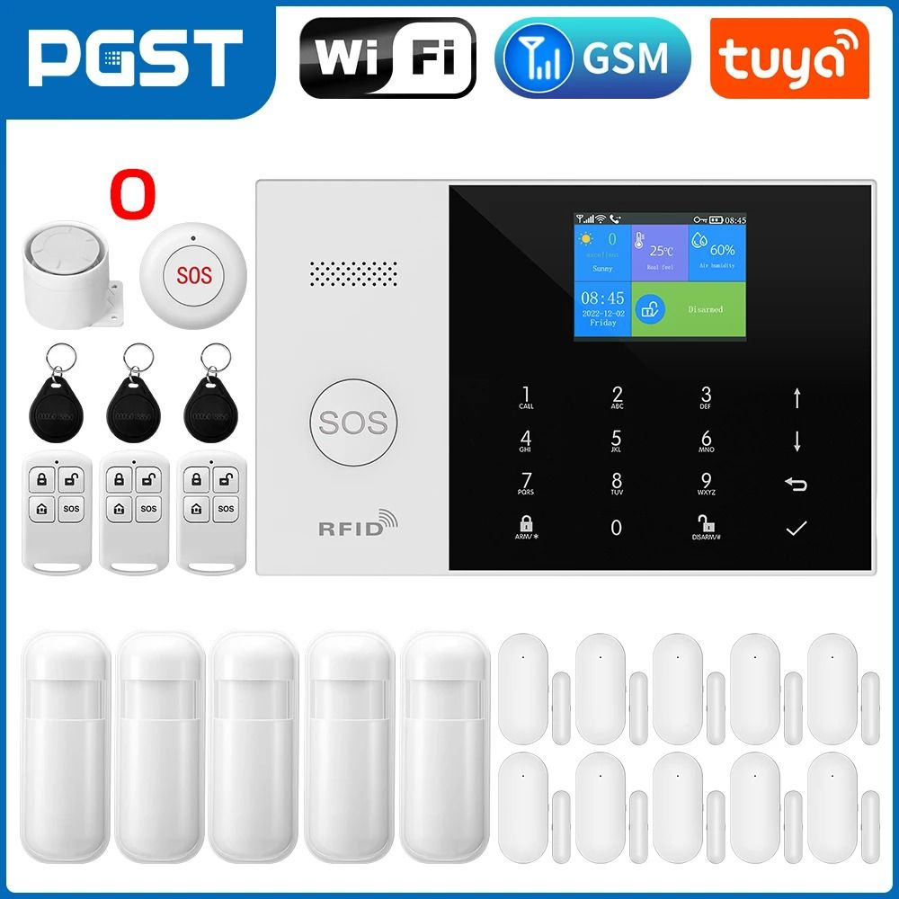 PGST Residential Tuya Smart GSM & WiFi Home Alarm System