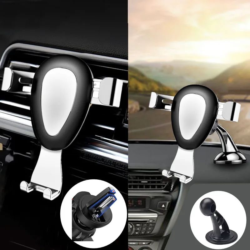 Universal Gravity Car Phone Holder – Metal Air Vent Mount for Hands-Free Driving