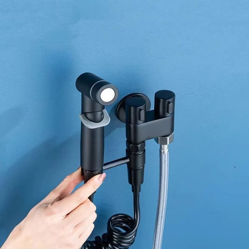Handheld Bidet Toilet Sprayer Set with Adjustable Pressure and Dual Switch