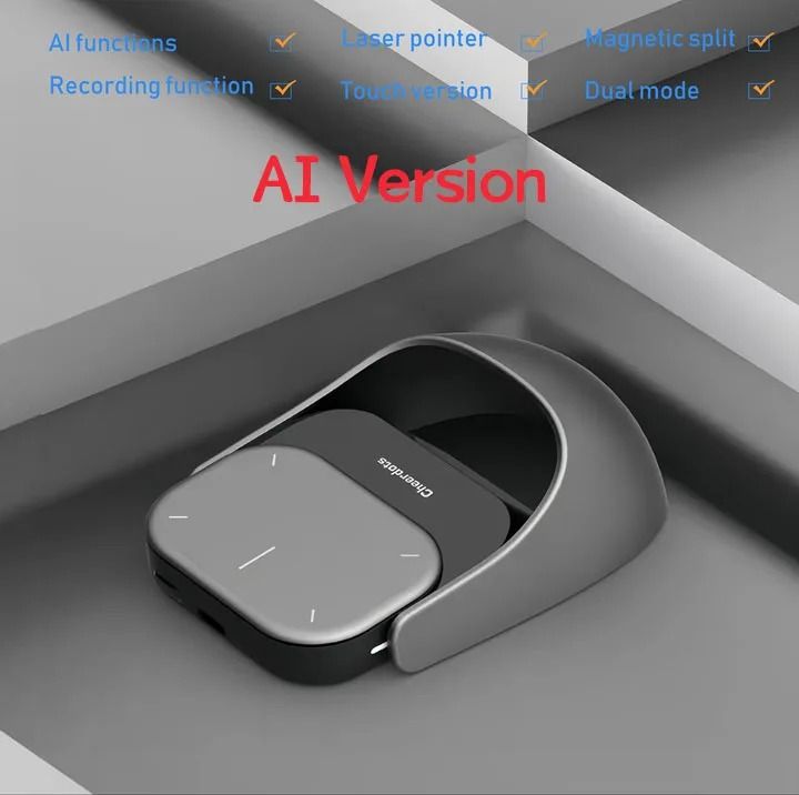 Cheerdots 2 Detachable Air Mouse Wireless Touchpad with AI Voice Control