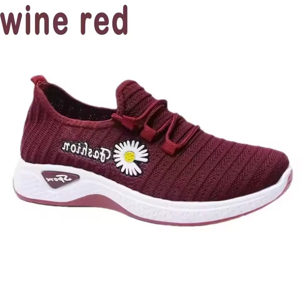 Womens Fashion Mesh Sneakers Lightweight Soft Sole Thick Breathable Casual Shoes