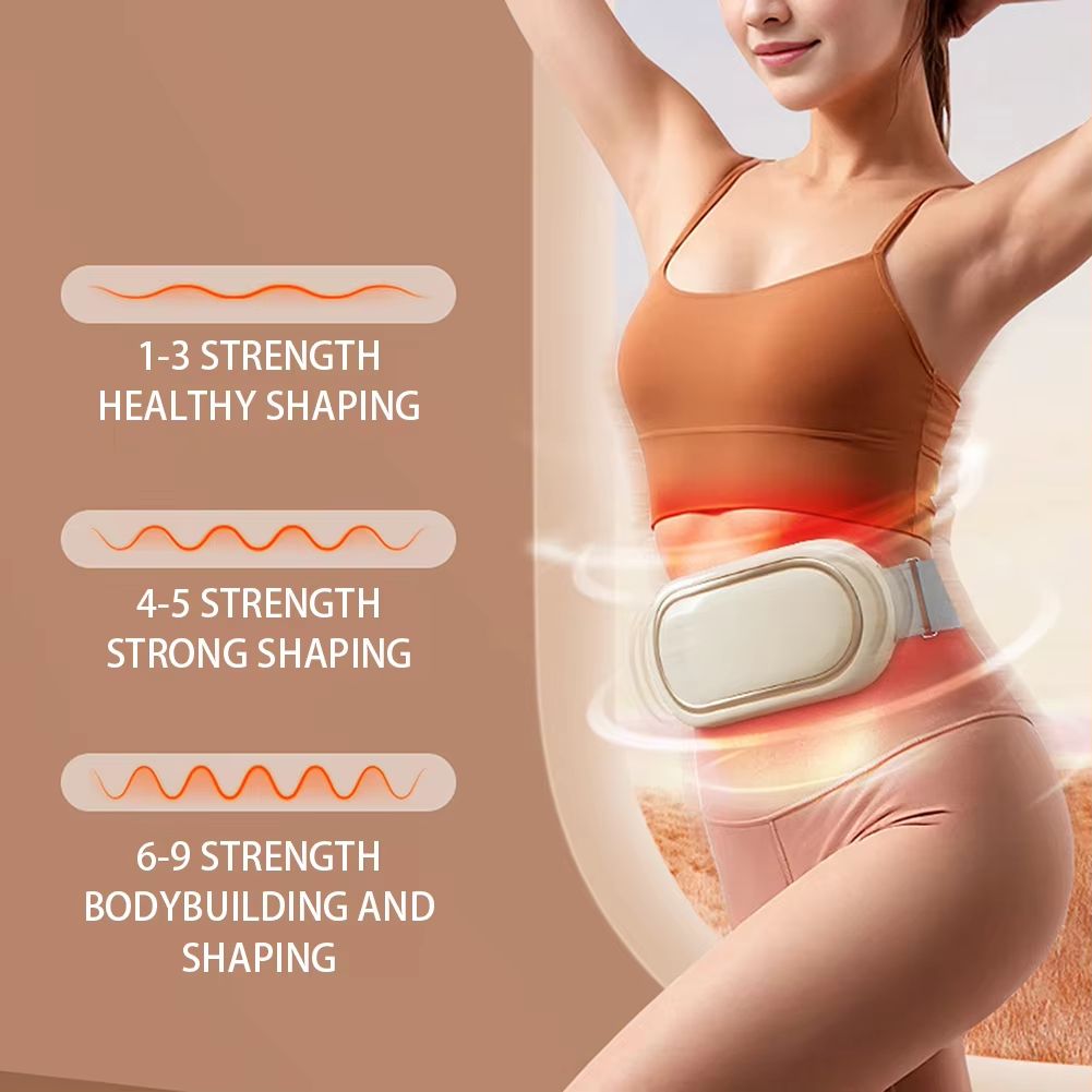 Heated Weight Loss Massage Belt Abdominal Vibration Massager