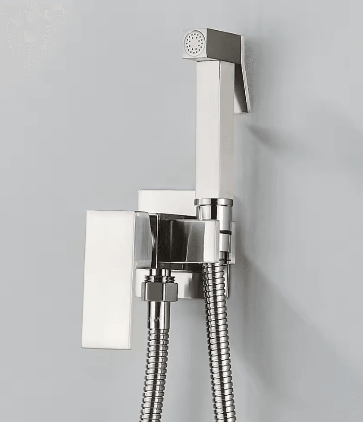 Matte Black Bidet Faucet Solid Brass Hot and Cold Water Mixer Tap