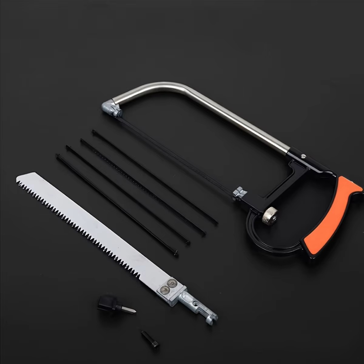 Hacksaw Set for Woodworking Steel Frame with Replaceable Blades, Piece Handsaw Set (Mini & Standard)