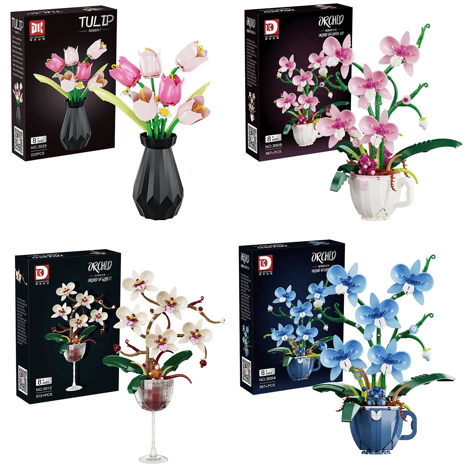 Orchid Flower Block Bouquet