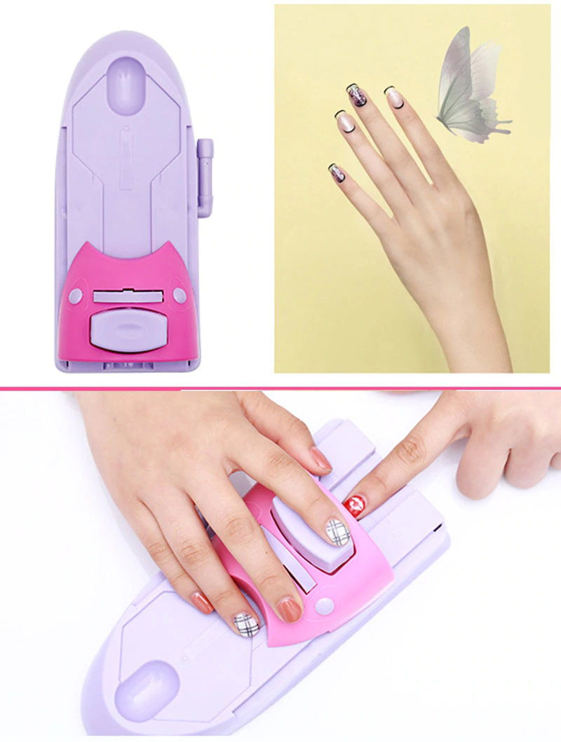 Nail Art Printer, Printing Manicure Machine with Metal Stamp Stamper, Nail Tool for Professional Nail Printing