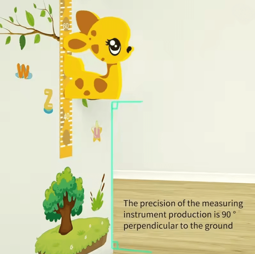 GrowJoy 3D Cartoon Kids Height Wall Stickers