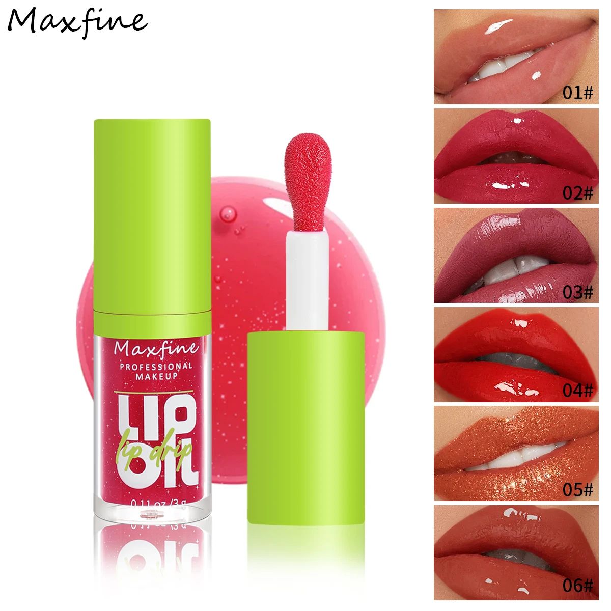 GlowLuxe 6-Tone Moisturizing Lip Gloss Set – Hydrating Luminous Shine Lip Oil Collection