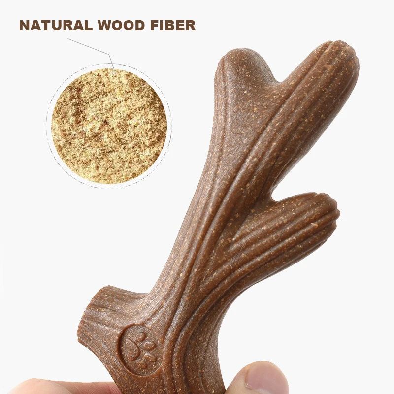 Bamboo Dog Dental Chew Bone – Interactive Teeth Grinding & Cleaning Training Toy