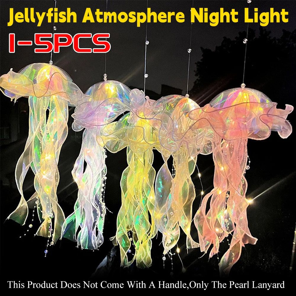 DIY Jellyfish Hanging LED Ceiling Lamp