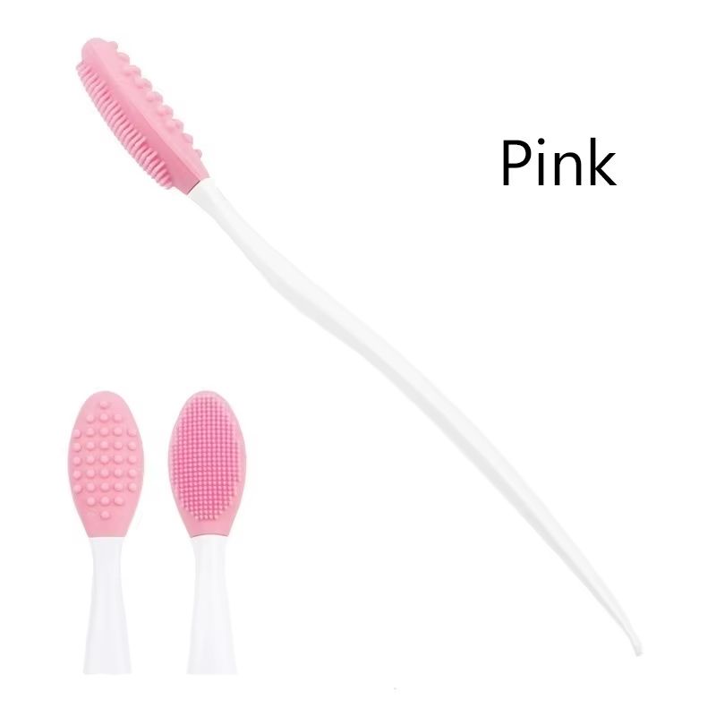 Silicone Face Cleansing Brush with Replacement Heads – Exfoliating Blackhead Removal Tool
