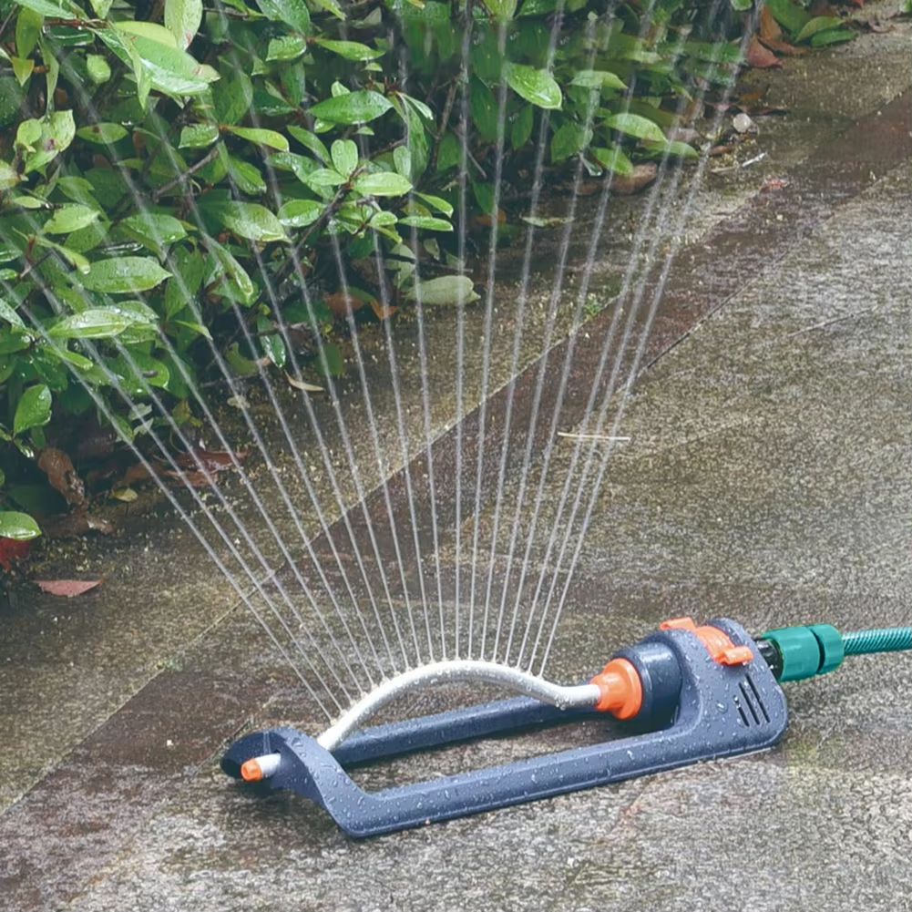 Oscillating Swing Sprinkler – Rustproof Automatic Lawn Irrigation with 4 Spray Modes