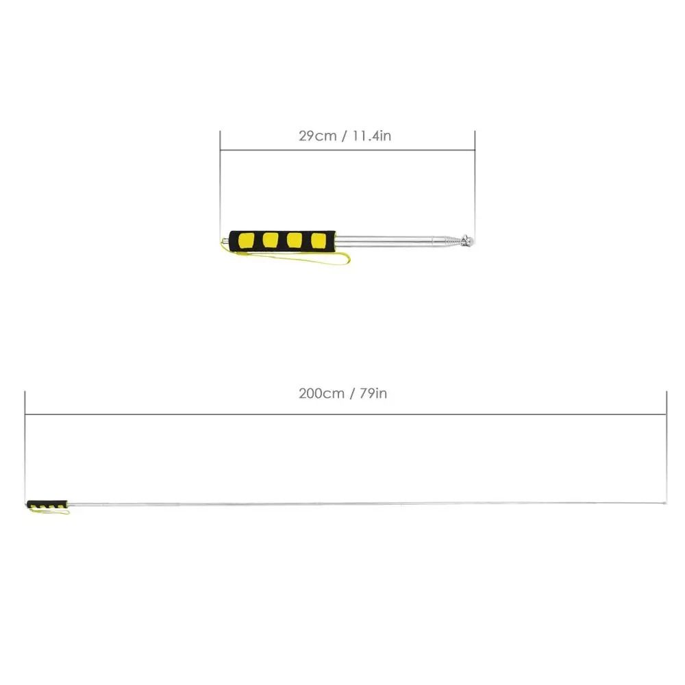 Telescopic Stainless Steel Flagpole – Flexible Tour Guide Banner Pole – High-Yield Presentation Interaction Hub