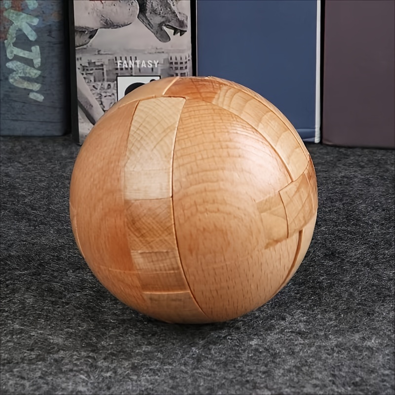 Home Decorations for Halloween, Christmas & Thanksgiving, Wooden Puzzle Balls for Gifts