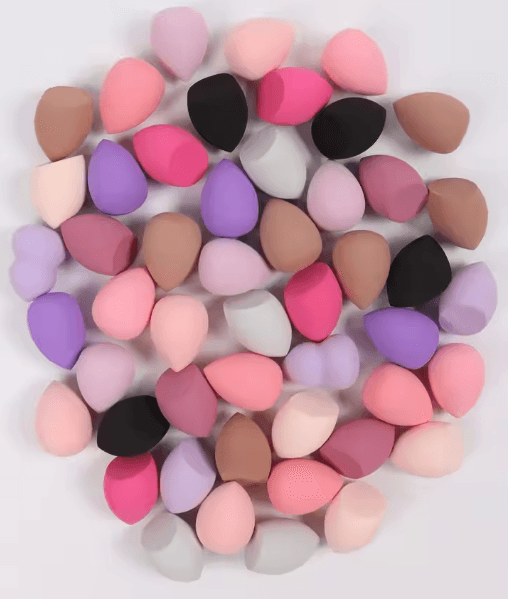 Medium Beauty Makeup Sponges Set – Random Shapes & Colors for Liquid, Cream & Powder (6–60 pcs)