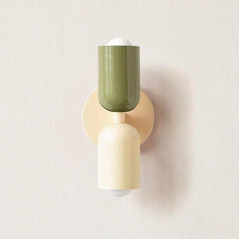 Colorful Nordic Bedside Wall Lamp for Childrens Rooms Living Room or Corridor Decor
