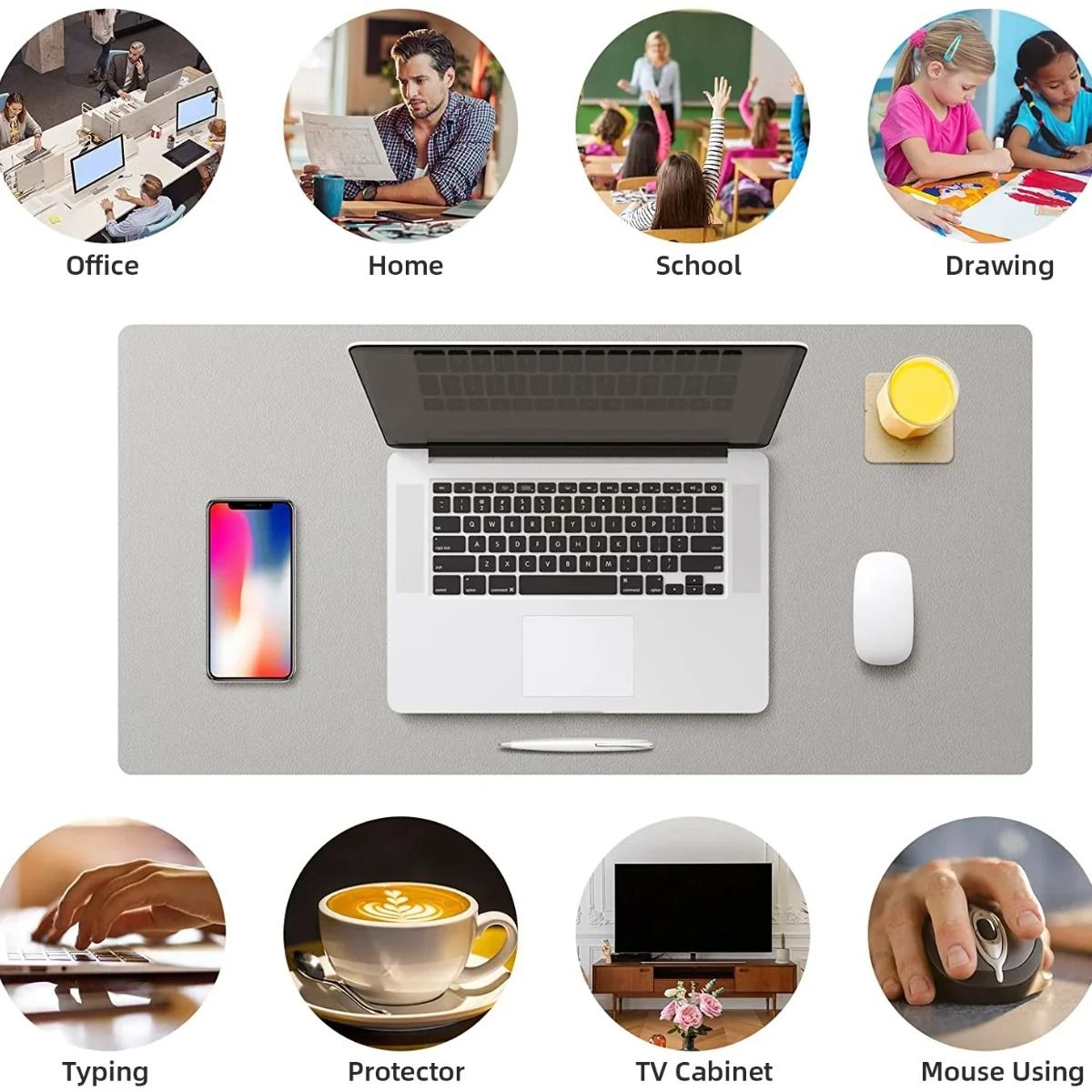 PU Leather Desktop Hub and High-Fidelity Surface Regulation Architecture