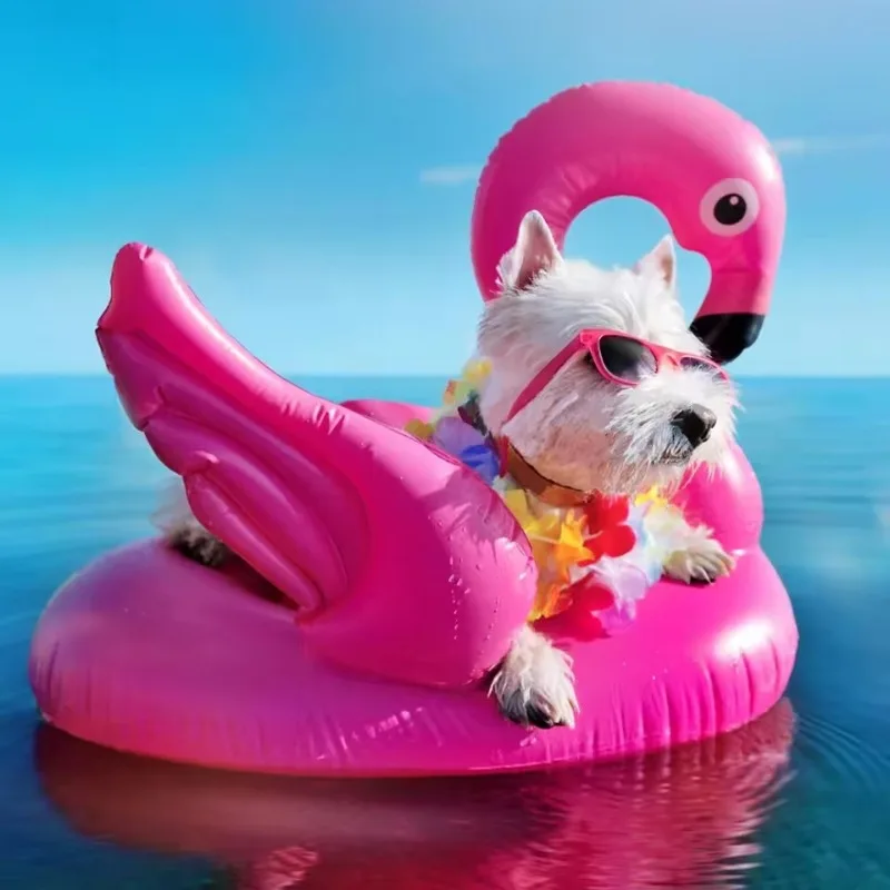Flamingo Baby Swim Ring Inflatable Pool Float Seat for Kids Summer Water Fun