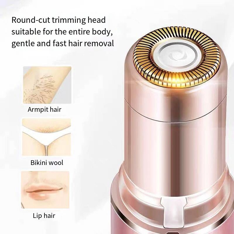 Lipstick Shaped Electric Hair Remover For Women With Mini Facial Hair Trimmer