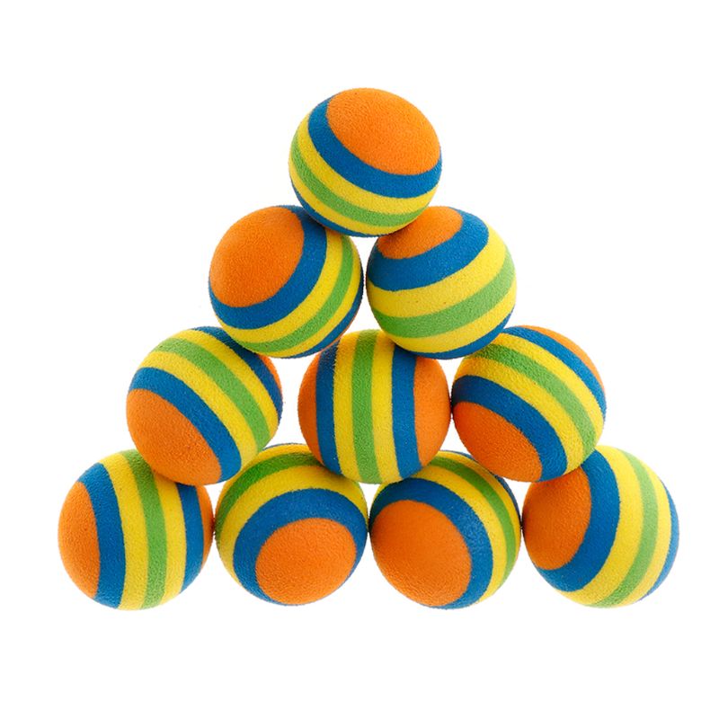 10-Pack Interactive Dog Balls: Fun Toy for Small to Medium Pets, Ideal for Outdoor Play