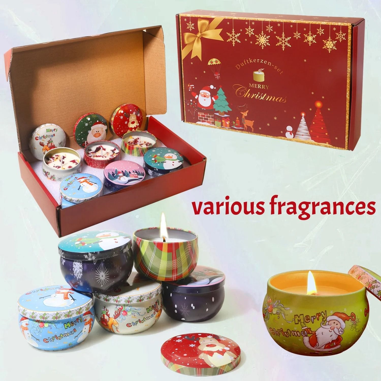 Gemini said Christmas Holiday Aromatherapy Candle Collection