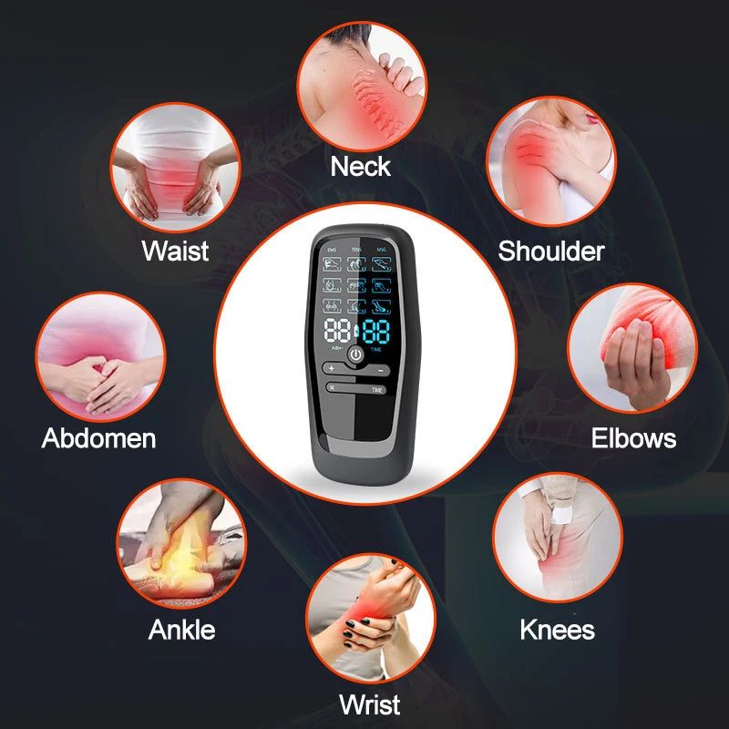 Electric Muscle Stimulator & TENS Massager, Digital Therapy for Back Pain, Slimming, and Body Relaxation