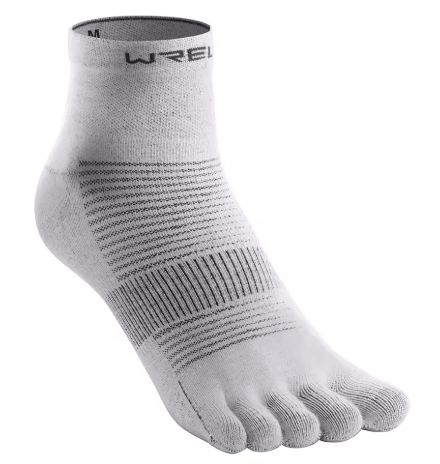 WRELS COOLMAX Split Toe Sports Socks Quick Drying Sweat Wicking Performance Socks for Running and Cycling