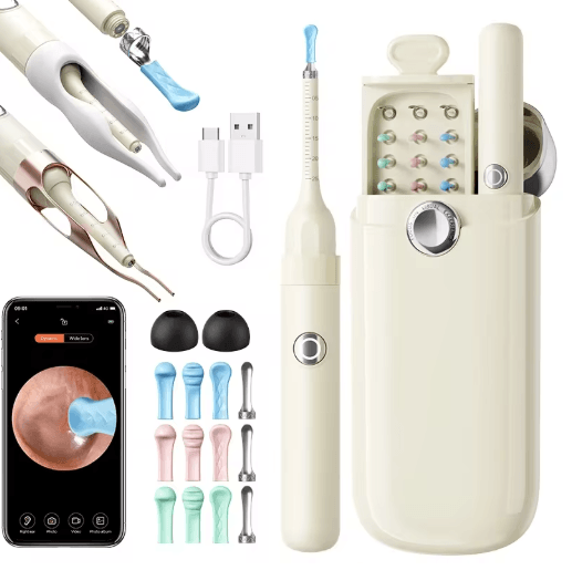 Upgraded Smart Visual Ear Wax Cleaner with 800W HD Camera and Storage Case
