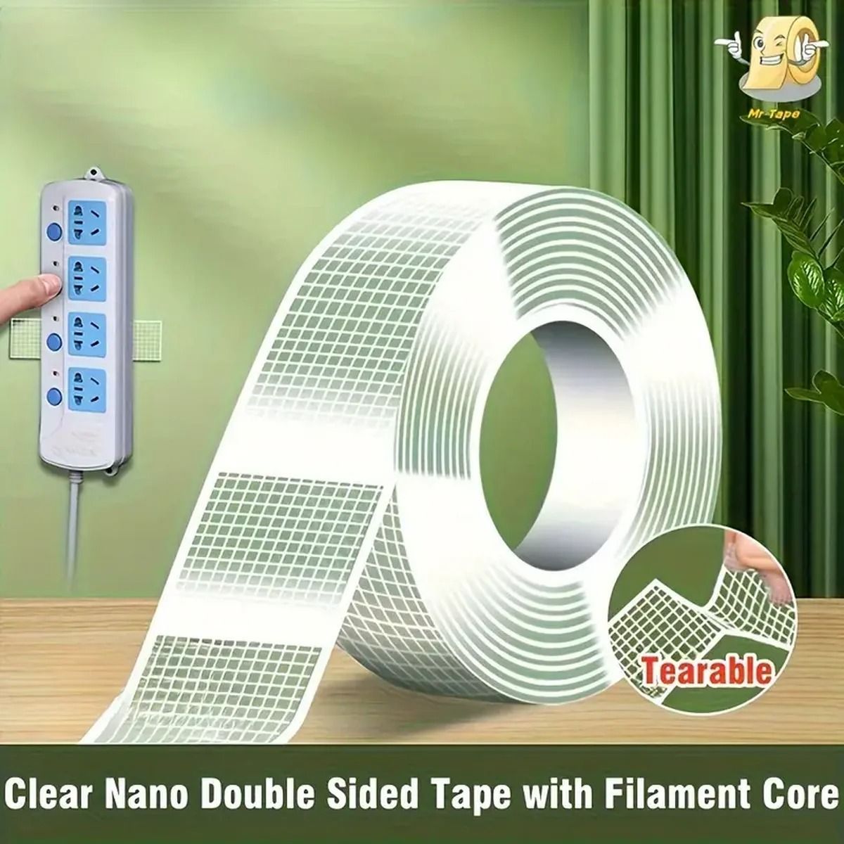 Ultra Strong Double Sided Adhesive Nano Tape Clear Waterproof Heavy Duty Sticky Strip