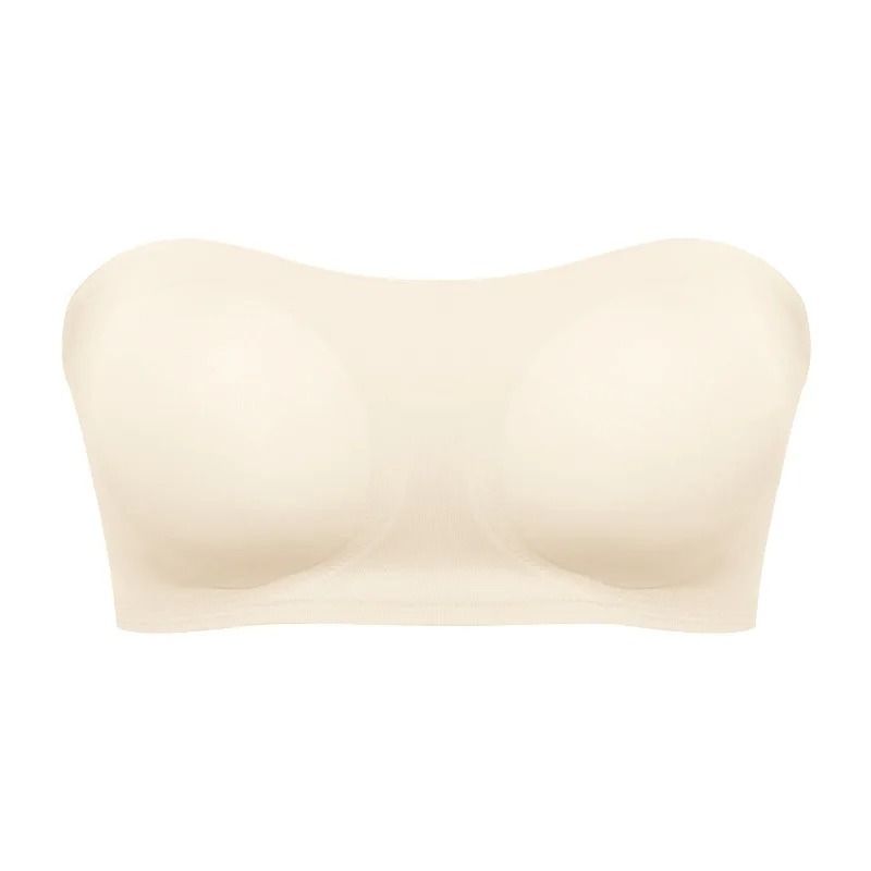 Seamless Ice Silk Strapless Push Up Anti-Slip Bra