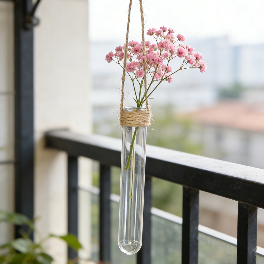 Wall Mounted Propagation Station Test Tube Vase for Hydroponic Plants