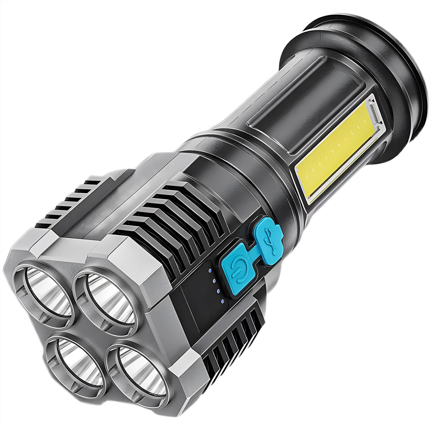 High Power Rechargeable Flashlight, Ultimate Self-Defense Tool with Tactical Features